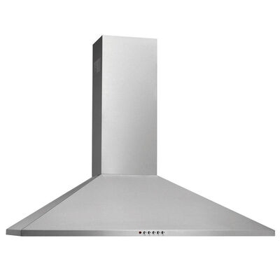 Frigidaire 30 in. Chimney Style Range Hood with 3 Speed Settings, 400 CFM, Ductless Venting & 2 Halogen Lights - Stainless Steel | FHWC3055LS