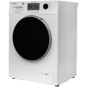 Equator Compact 24 in. 1.57 cu. ft. Stackable Front Load Washer with Pet & Sanitize Cycle - White, , hires
