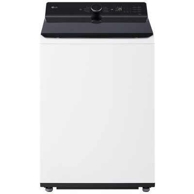 LG 27 in. 5.5 cu. ft. Smart Top Load Washer with EasyUnload, TurboWash3D Technology & AI Sensing - Alpine White | WT8400CW