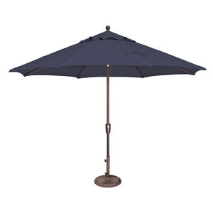 Catalina 11' Octagon Push Button Market Umbrella in Sunbrella Fabric - Navy, , hires