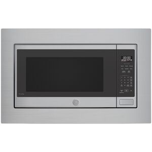 GE Profile 24 in. 2.2 cu. ft. 1100W Smart Built-In Microwave with Sensor Cooking - Stainless Steel, , hires