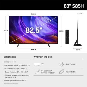 Samsung - 83" Class S85H Series OLED 4K UHD Smart Tizen TV, , hires