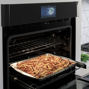 GE Profile 30 in. 5 cu. ft. Smart Electric Single Wall Oven with True European Convection - Stainless Steel, , hires