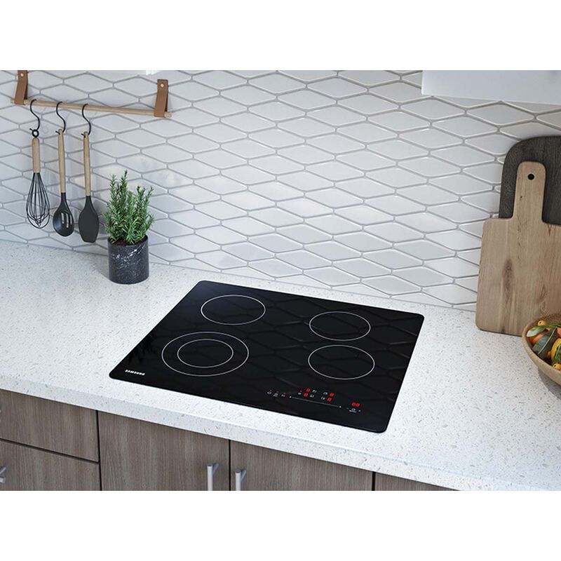 Samsung 24" Electric Cooktop with 4 Smoothtop Burners Black P.C. Richard & Son