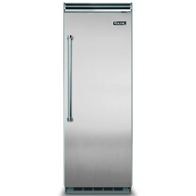 Viking 30" 15.9 Cu. Ft. Built-In Upright Freezer with Ice Maker, Adjustable Shelves & Digital Control - Stainless Steel | VCFB5303RSS