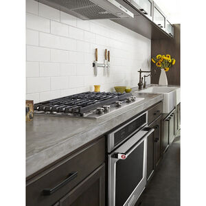 KitchenAid 30 in. 5-Burner Natural Gas Cooktop with Griddle, Simmer Burner & Power Burner - Stainless Steel, , hires