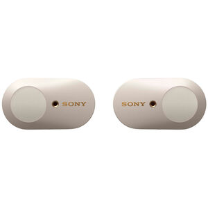Sony WF-1000XM3 True Wireless Noise Cancelling In-Ear Headphones - White, Silver, hires