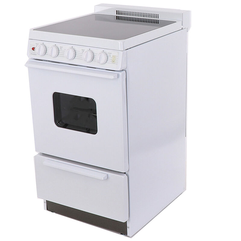 Premier 20 in. 2.4 cu. ft. Electric Range with Smoothtop Burners - White, , hires