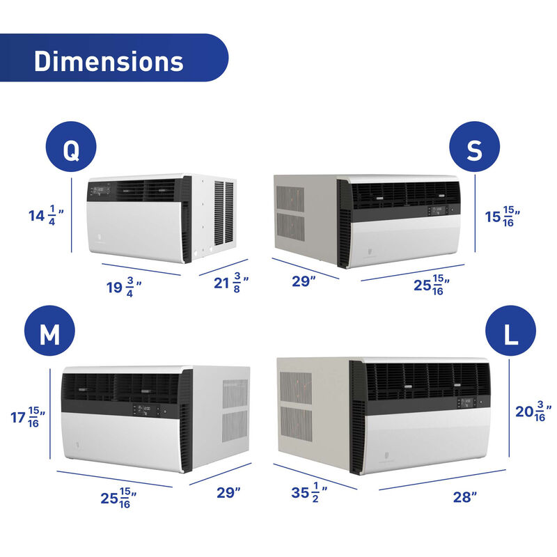 Friedrich Kuhl Series 12,000 BTU 230V Smart Window/Wall Air Conditioner