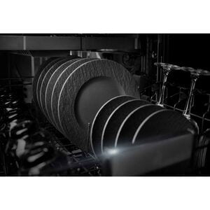 JennAir Noir 24 in. Top Control Dishwasher with 39 dBa Sound Level, 3rd-Rack & Precision Dry Plus Option - Stainless Steel, , hires