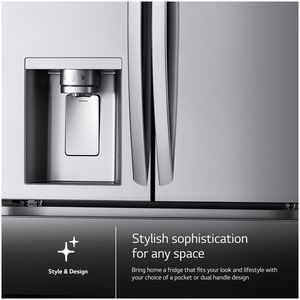 LG 36 in. 28.6 cu. ft. Smart 4-Door French Door Refrigerator with Ice & Water Dispenser - PrintProof Stainless Steel, PrintProof Stainless Steel, hires