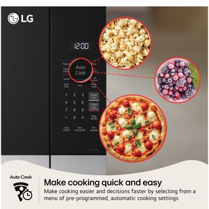 LG 30 in. 1.7 cu. ft. 950W Smart Over-the-Range Microwave with 300 CFM, Convection & Sensor Cooking - PrintProof Stainless Steel, PrintProof Stainless Steel, hires