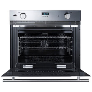 Summit 30 in. 3 cu. ft. Gas Single Wall Oven with Standard Convection - Stainless Steel, , hires