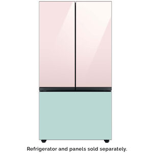 Samsung BESPOKE 3-Door French Door Bottom Panel for Refrigerators - Morning Blue Glass, , hires