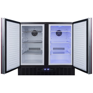 Summit 36 in. 5.8 cu. ft. Side by Side Undercounter Refrigerator - Custom Panel Ready, , hires