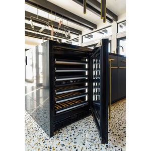 JennAir 24 in. Undercounter Wine Cooler with Wood Racks, Dual Temperature Zones & 45 Bottle Capacity - Custom Panel Ready, , hires