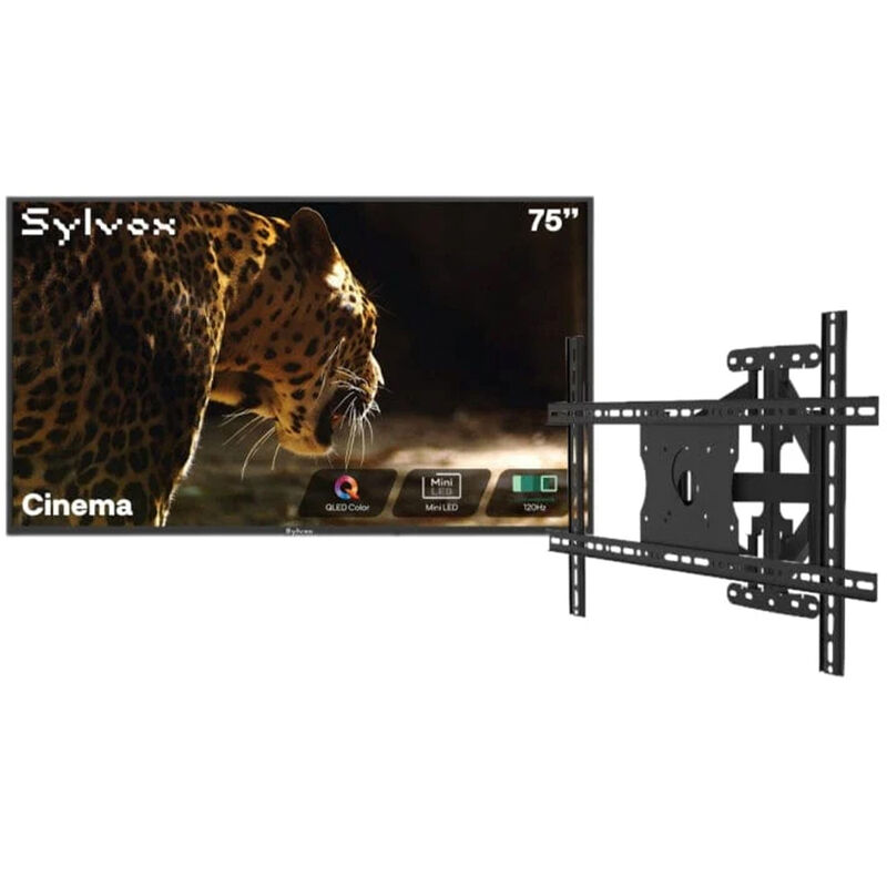Sylvox - Cinema 75" Class Full Sun 4K UHD QLED Smart Google Outdoor TV, , hires