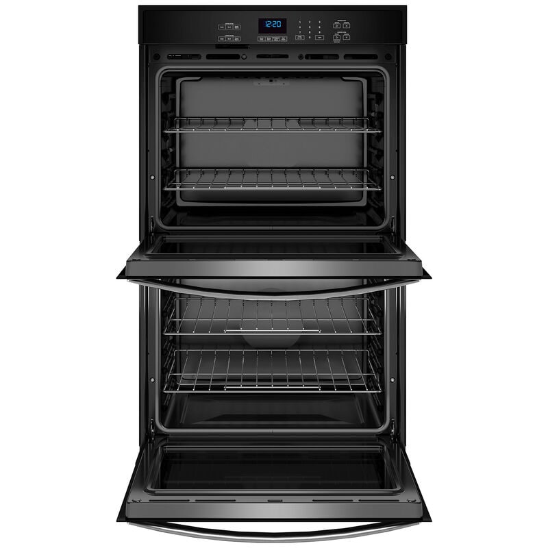 Whirlpool 30 in. 10 cu. ft. Top Control Electric Double Wall Oven - Stainless Steel, , hires