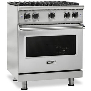 Viking 5 Series 30 in. 4 cu. ft. Standard Convection Gas Range with 4 Sealed Burners - Stainless Steel, Stainless Steel, hires