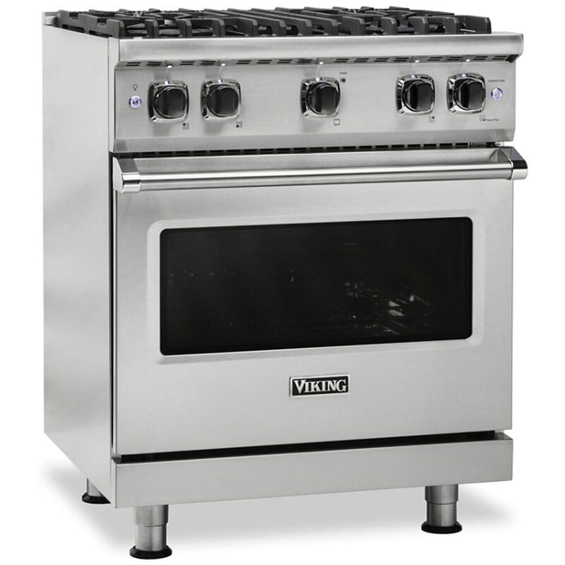 Viking 5 Series 30 in. 4 cu. ft. Standard Convection Gas Range with 4 Sealed Burners - Stainless Steel, Stainless Steel, hires