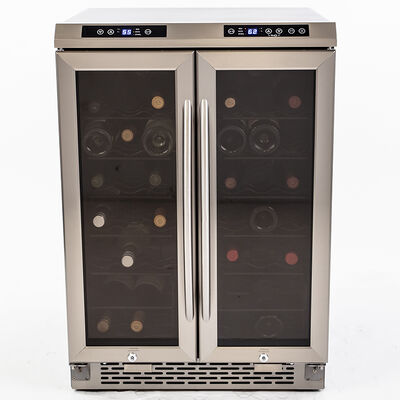 Avanti 24 in. Undercounter Wine Cooler with Dual Zones & 38 Bottle Capacity- Stainless Steel | WCV38DZ
