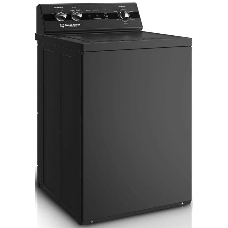 Speed Queen TC5 26 in. 3.2 cu. ft. Top Load Washer with Agitator & Classic Clean - Matte Black, Matte Black, hires