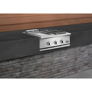 DCS 30 in. Natural Gas Griddle & Dual Side Burner - Stainless Steel, , hires