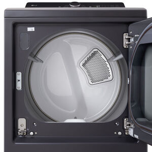 LG 27 in. 7.3 cu. ft. Smart Gas Dryer with EasyLoad Door & AI Sensor Dry - Matte Black, , hires