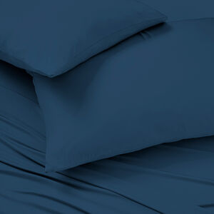 BEDGEAR Ver-Tex King / Cal King Size Sheet Set (Ideal for Adj. Bases) - Navy, , hires