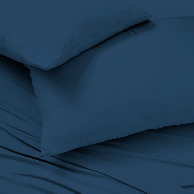 BEDGEAR Ver-Tex King / Cal King Size Sheet Set (Ideal for Adj. Bases) - Navy, , hires