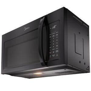 Midea 30 in. 1.7 cu. ft. 1000W Over-the-Range Microwave with 300 CFM - Black, , hires