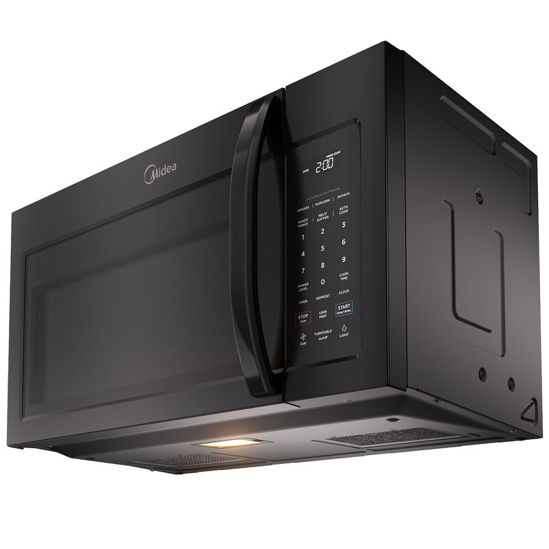 Midea 30 in. 1.7 cu. ft. 1000W Over-the-Range Microwave with 300 CFM - Black, , hires