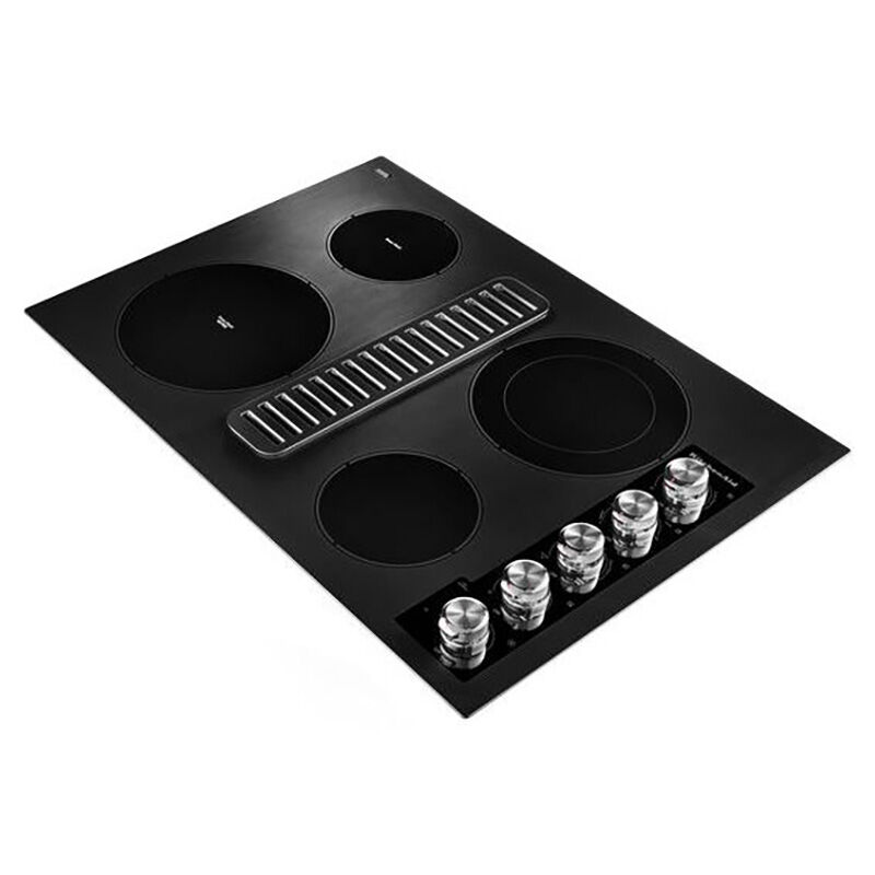 KitchenAid 30 in. 4-Burner Electric Cooktop with Downdraft, Simmer