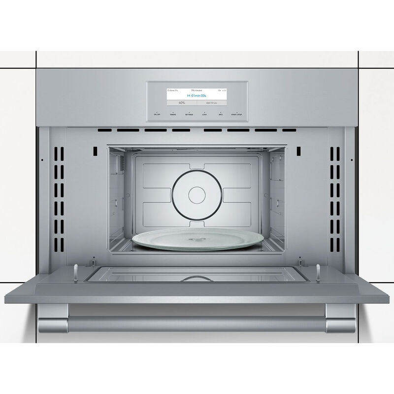 Thermador Professional Series 30 in. 6.1 cu. ft. Smart Electric Microwave/Wall Oven Combo with True European Convection - Stainless Steel, , hires