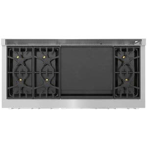 Thermador Pro Grand Professional Series 60 in. 7.3 cu. ft. Smart True European Convection Steam Double Oven Dual Fuel Range with 6 Sealed Burners & Griddle - Stainless Steel, , hires