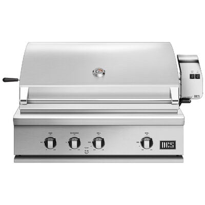 DCS Series 7 36 in. 2-Burner Built-In Natural Gas Grill with Rotisserie & Sear Burner - Stainless Steel | BH136RIN