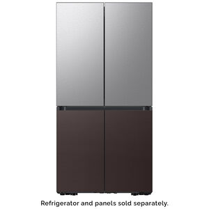 Samsung BESPOKE 4-Door Flex Top Panel for Refrigerators - Stainless Steel, , hires