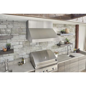 Zephyr Cypress Series 54 in. Ducted Canopy Pro Style Style Range Hood with 1200 CFM, 3 Fan Speeds & 4 LED Lights - Stainless Steel, , hires