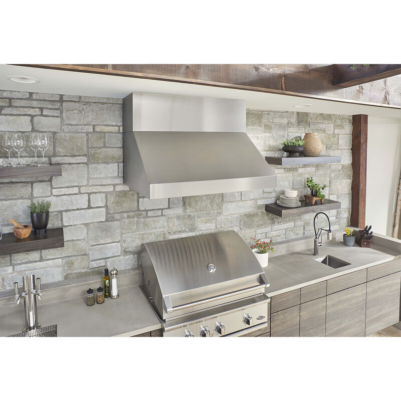 Zephyr Cypress Series 54 in. Ducted Canopy Pro Style Style Range Hood with 1200 CFM, 3 Fan Speeds & 4 LED Lights - Stainless Steel, , hires