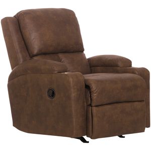 Catnapper Kyle Rocker Recliner with Dual Cupholders - Walnut, Walnut, hires