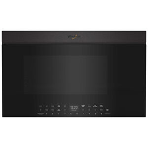 Whirlpool 30 in. 1.1 cu. ft. Over-the-Range Smart Microwave with 10 Power Levels, 400 CFM & Sensor Cooking Controls - Black Stainless Steel, Black Stainless Steel, hires
