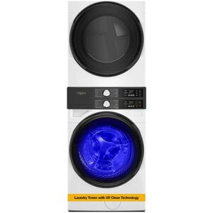 Whirlpool 28 in. 4.5 cu. ft. Smart Gas Front Load Laundry with UV Clean Technology, FreshFlow Vent System, Sensor Dry, Sanitize & Steam Cycle - White, White, hires