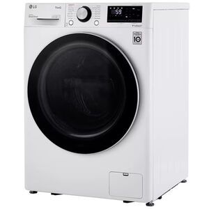 LG 24 in. 2.4 cu. ft. Smart Stackable Front Load Washer with Sanitize & Steam Wash Cycle - White, White, hires