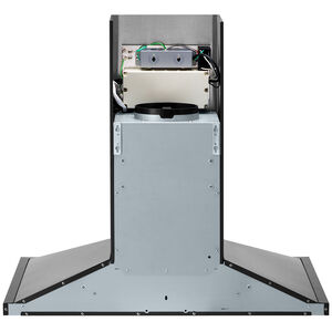 LG 30 in. Ducted Chimney Style Range Hood with 600 CFM, 5 Fan Speeds & 1 LED Light - Stainless Steel, Stainless Steel, hires