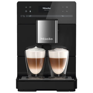 Miele CM 5310 Silence Countertop Coffee Machine with AromaticSystem, OneTouch for 2 Convenient Cleaning and Maintenance Programs - Obsidian Black, Black, hires