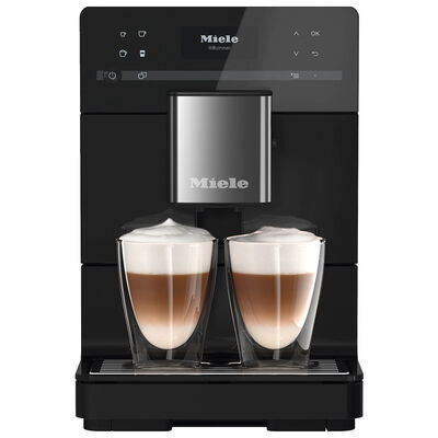 Miele MilkPerfection Countertop Coffee Machine with AromaticSystem, OneTouch for 2 Convenient Cleaning and Maintenance Programs - Obsidian Black | CM5310OB