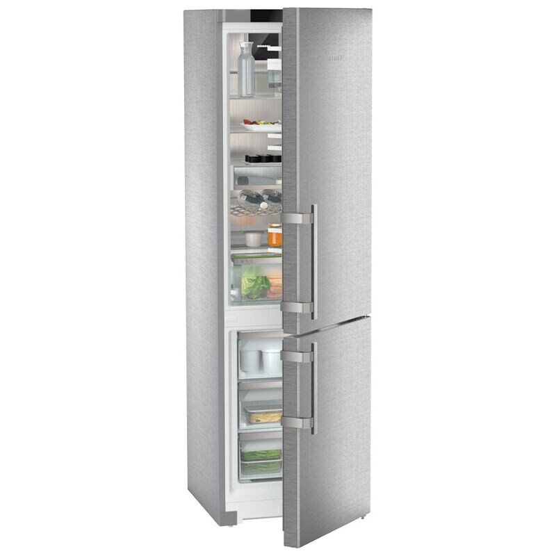 Liebherr Peak 24 in. 12.8 cu. ft. Smart Counter Depth Bottom Freezer Refrigerator Right Hinged - Stainless Steel, , hires
