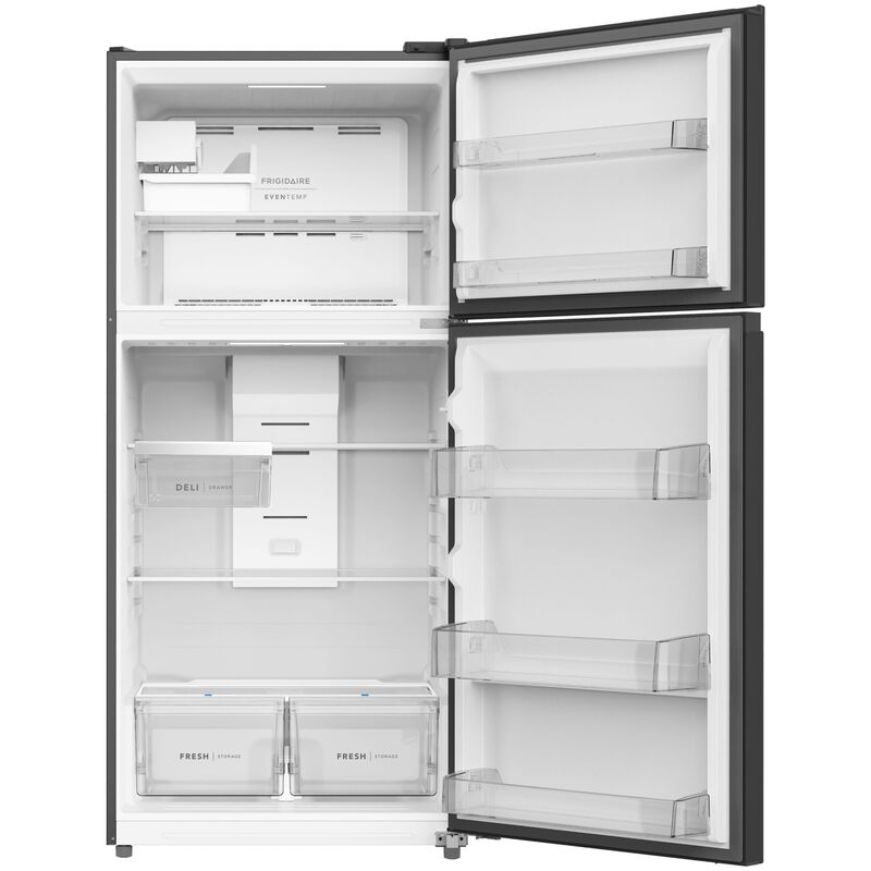 Frigidaire 30 in. 18.6 cu. ft. Garage-Ready Top Freezer Refrigerator with Ice Maker - Black, Black, hires
