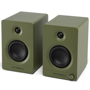 Victrola Tempo Bluetooth Bookshelf Speakers - Green, , hires