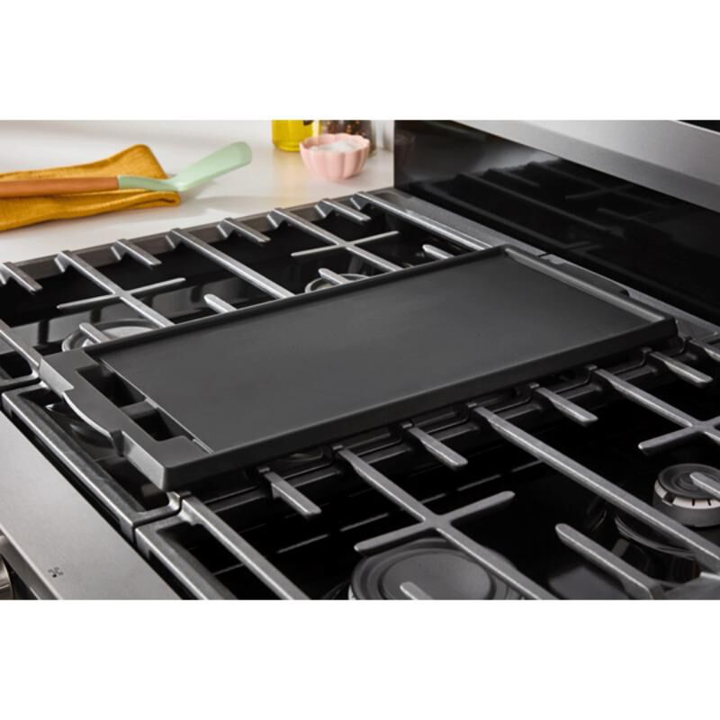 Whirlpool 30 in. 5.0 cu. ft. Air-Fry Standard Convection Gas Range with 5 Sealed Burners - Black, , hires